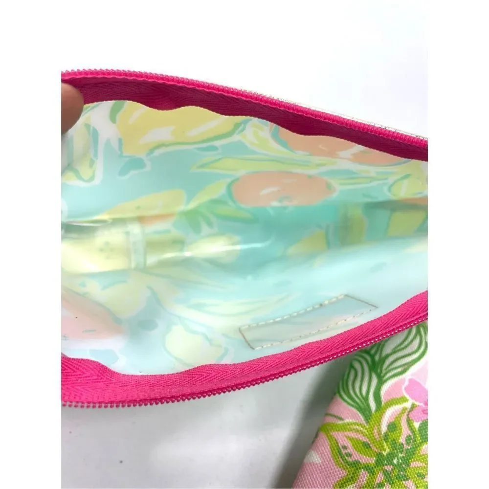 Lily Pulitzer for Estée Lauder Cosmetic Bags Set of 2 Unused